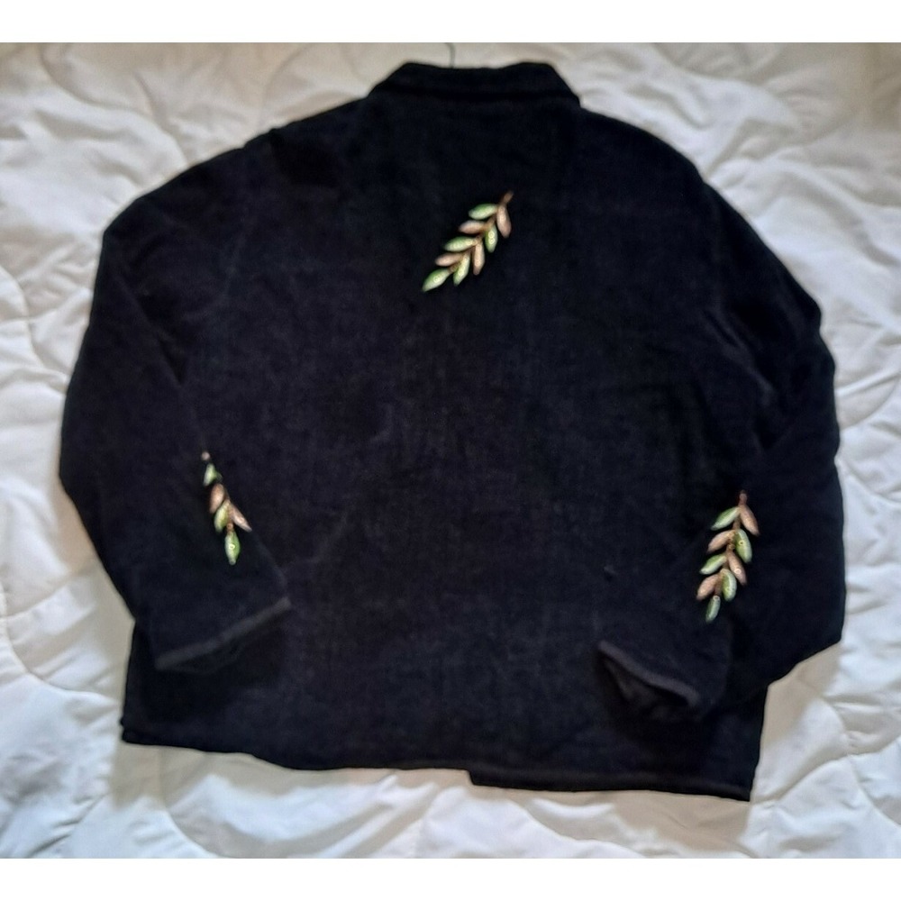 💜embroidery‎ Sweater Jacket Size S❤️ - Picture 4 of 11
